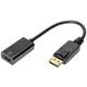 Digitus DisplayPort / HDMI priključni kabel DisplayPort utikač, HDMI A utičnica 0.2 m crna DB-340415-002-S dvostruko zaštićen, standardni HDMI, podržava HDMI, sa zaštitom DisplayPort kabel