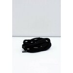 Black round shoelaces by Corbby bijela