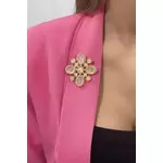 Floral brooch 2 white roze