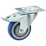 dörner + helmer 716485 Comfort TPE okretni kotač 80x32mm, kuglični ležaj, ploča 105x85 mm, TF