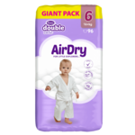 Violeta pelene AirDry GIANT pack Junior+ 96KOM (16+kg)