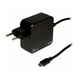 Inter-Tech USB-C strujni adapter, 45W, 5V, 9V, 12V, 15V, 20V, crni
