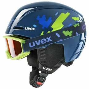 UVEX Viti Set Junior Blue Puzzle 46-50 cm Skijaška kaciga