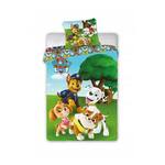 Pamučna posteljina 140x200 cm Paw Patrol, zelena