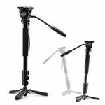 Nest NT-329M 145cm 5kg + Fluid Damped Pan Head komplet Video Monopod spider-foot s fluidnom glavom