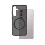 CARE by PanzerGlass® Flagship Case Smokey w. Black QI Compatible Galaxy S25 Plus