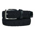 Alberto Basic Braided Mens Navy 110 cm Remen