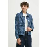Traper jakna Pepe Jeans LOA JACQUARD za žene, za prijelazno razdoblje, oversize, PL402483