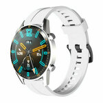 Silikonski remen za pametni sat Huawei Watch GT/GT 2/GT 2 Pro/GT 3/GT 3 Pro 46mm: bijeli