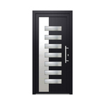 PVC ulazna vrata SAMOPEV LUXY 70 100x210 INOX D ANTRACIT