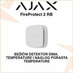 AJAX FireProtect 2 RB BEŽIČNI DETEKTOR DIMA I TEMPERATURE SA SIRENOM