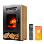 Klarstein Opala, električni kamin, WiFi, 950/1900 W, termostat, tjedni timer