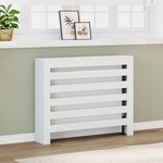 vidaXL Pokrov za radijator bijeli 104 x 20 x 82 cm konstruirano drvo