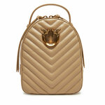 Ruksak PINKO Love Click Mini Backpack PE 25 PLTT 103614 A1J2 Bež