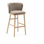 Svjetlo smeđa barska stolica (visine sjedala 75,5 cm) Ciselia – Kave Home