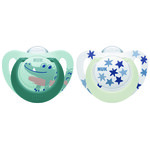 Nuk duda silikon star day&night 18-36m 2/1