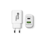 Prio Fast Charge zidni punjač 25W PD PPS (USB C)+QC 3.0 (USB A) bijeli