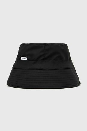 Šešir Rains 20010 Bucket Hat boja: crna - crna. Šešir iz kolekcije Rains. Model s uskim obodom
