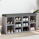 vidaXL Klupa za cipele siva boja hrasta 102x32x50 cm konstruirano drvo