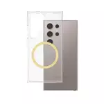 CARE by PanzerGlass® Flagship Case Clear w. Chardonnay QI Galaxy Ultra