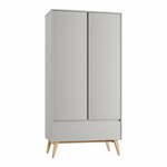 Siva dječja garderoba 100x52,5 cm Swing – Pinio