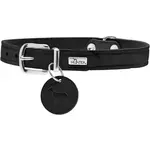 Hunter ogrlica za pse Aalborg XS 32 cm, koža crna