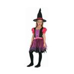 Kostim za maškare dječji set Pink Witch veličine 120/130 cm