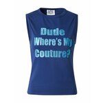 Juicy Couture Top 'DUDE' plava / azur