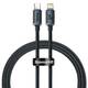Baseus Crystal kabel USB-C na Lightning, 20W, PD, 1,2 m (crni)