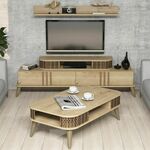 Woody Fashion Set namještaja za dnevnu sobu, Eylül - Oak