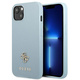Guess GUHCP13SPS4MB Apple iPhone 13 mini blue hardcase Saffiano 4G Small Metal Logo