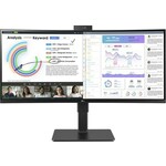LG UltraWide 34BQ77QC-B monitor, IPS, 34", 21:9, 3440x1440, USB-C, HDMI, Display port