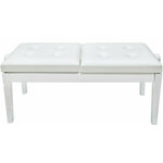 Grand HY-PJ022 Dupla klavirska stolica White Matt