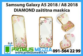 Samsung Galaxy A5 2018 / A8 2018 DIAMOND zaštitna maskica GOLD