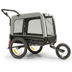 KLARFIT KLARFIT Prikolica za pse, kolica za pse, Husky Vario 2 u 1 cca 240L 600D Oxford