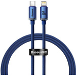 Baseus Crystal cable USB-C to Lightning, 20W, 1.2m (blue)