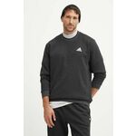 Dukserica adidas za muškarce, boja: siva, bez uzorka, IX1301
