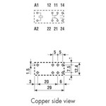 Relej 12V 8A 2xpreklopni FINDER F4052-12
