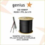 KOMBI KABEL ZA VIDEO NADZOR, VIDEO I KABEL ZA NAPAJANJE CB-100MVP