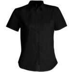 JUDITH > LADIES SHORT-SLEEVED SHIRT - Black,2XL