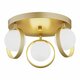 ARGON 6248 | Saturnia-AR Argon stropne svjetiljke svjetiljka 3x G9 zlatno, opal