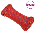 vidaXL Brodski konop crveni 4 mm 500 m od polipropilena500