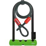 LOKOT U-LOCK ABUS ACRO 410 ULTRA 10X120MM+230X107X14MM SAJLA, CRNO-ZELENI