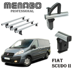 Krovni nosači za FIAT Scudo II 2007> 4 poprečne šipke+ graničnici