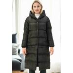 Z6772 DEWBERRY SHORTENABLE LADIES' COAT-BLACK-1 siva