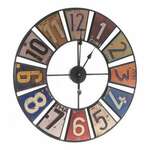 Zidni sat Pisana Retro Metal (60 x 4 5 x 60 cm)