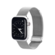 DuxDucis® Milanese Version Remen za Apple Watch 2/3/4/5/6/7/8/9/SE (38/40/41mm) Srebrni