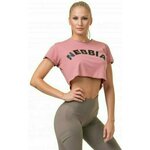 Nebbia Loose Fit Sporty Crop Top Old Rose L Majica za fitnes