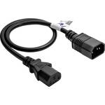 Produžni kabel za napajanje 5,0m AK-PC-11A Akyga struja priključni kabel 0.5 m crna