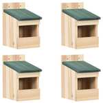 vidaXL Kućice za ptice 4 kom 12 x 16 x 20 cm od jelovine